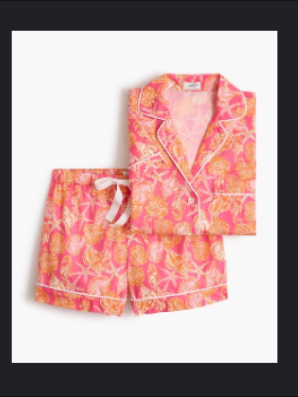J Crew short sleeve pajama set - Regal Rose